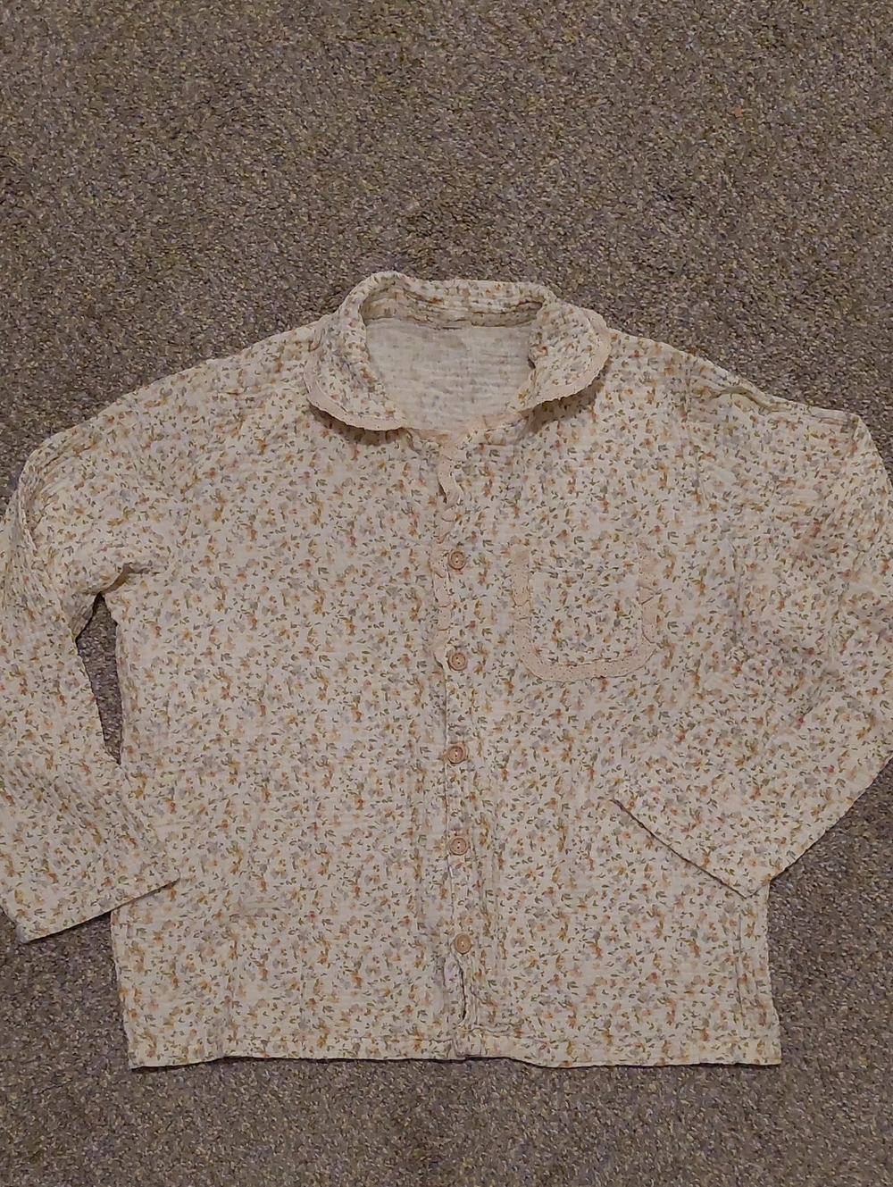 Boxy Floral Cotton Blouse